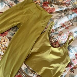 Lulu Lemon Align Tank Top Yellow Green XS